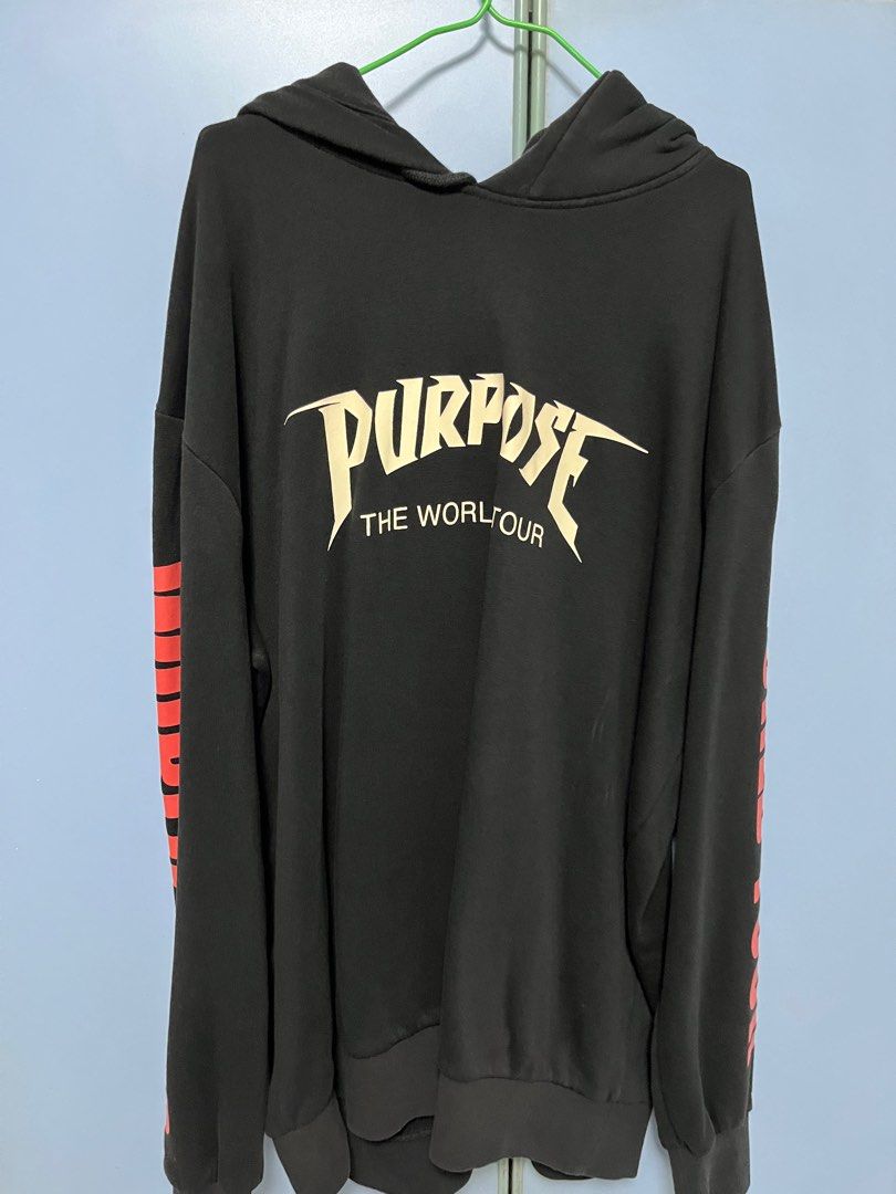 Purpose tour hoodie black outlet
