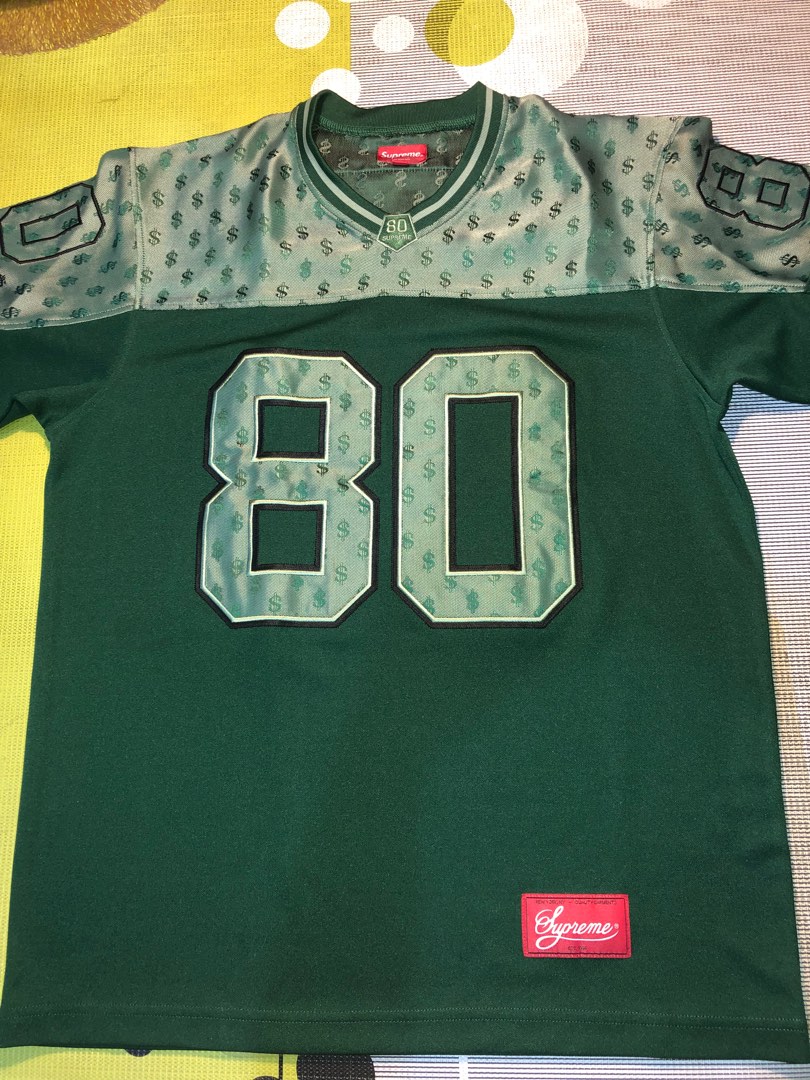 Supreme Monogram Football Jersey Dark Green