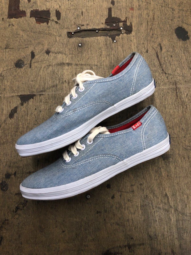 Keds Jeans Canvas Comfort Cushion Heel Womens Sneakers 22.5 cm