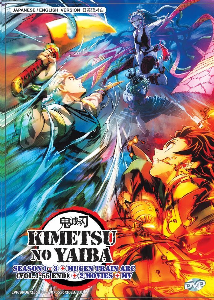 Kimetsu no Yaiba Season 1 3 Mugen Train Arc Movies 2in1 MV