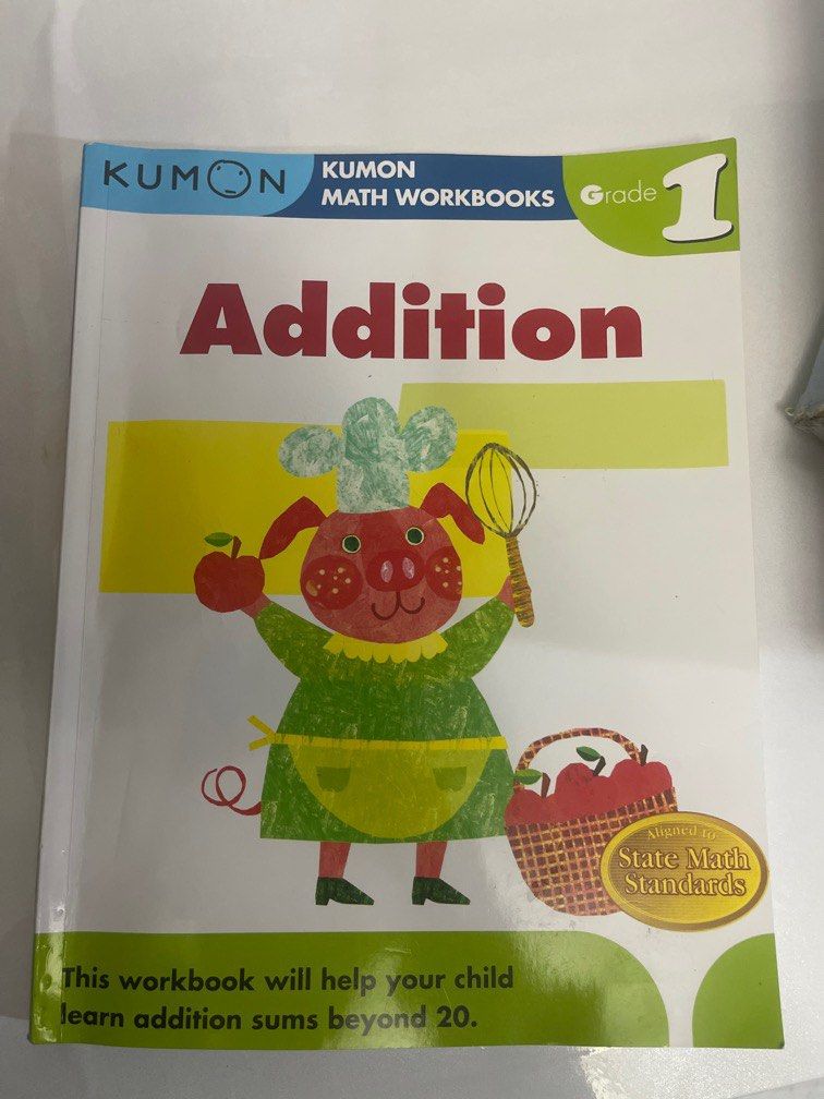 Kumon workbook Addition for Grade 1, Hobbies & Toys, Books & Magazines