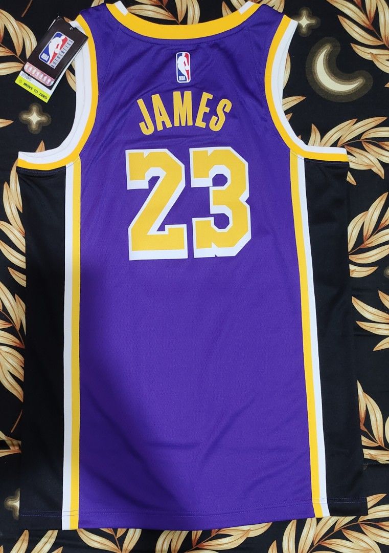 Lakers Lebron James Statement Edition Swingman Jersey Men s