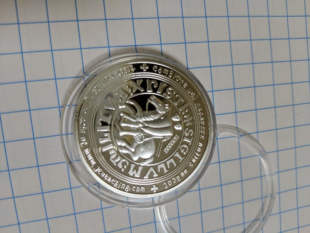 MASONIC MASON FRATERNAL ORDER OF THE FREEMASON ENGRAVABLE 1.75" CHALLENGE COIN E - Foto 10