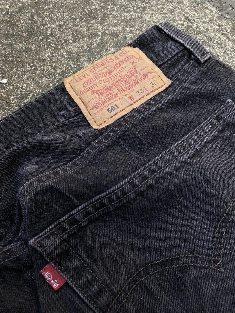 Levis 501 Black, Men'S Fashion, Bottoms, Jeans On Carousell