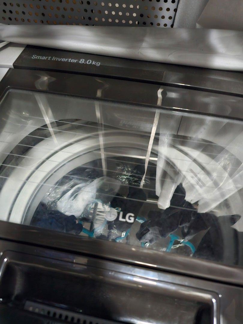 LG T2108VSPM2 8KG Smart Inverter Top Load Washing Machine, TV & Home