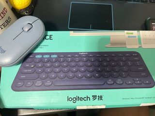 Logitech Multi Device Keyboard and Pebble Mouse bundle