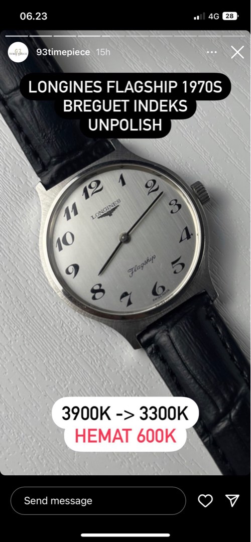 Longines Flagship, Fesyen Pria, Jam Tangan di Carousell