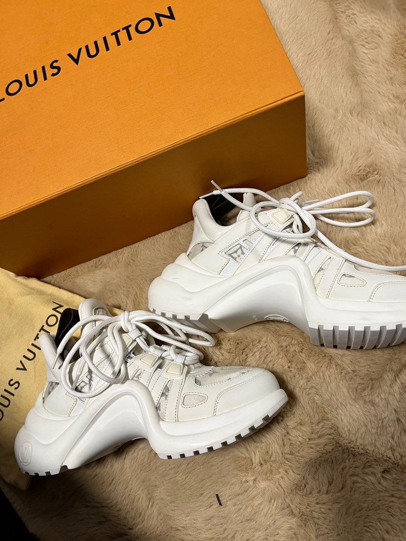 Louis Vuitton, Shoes, Authentic Gold Lv Arch Light Sneaker