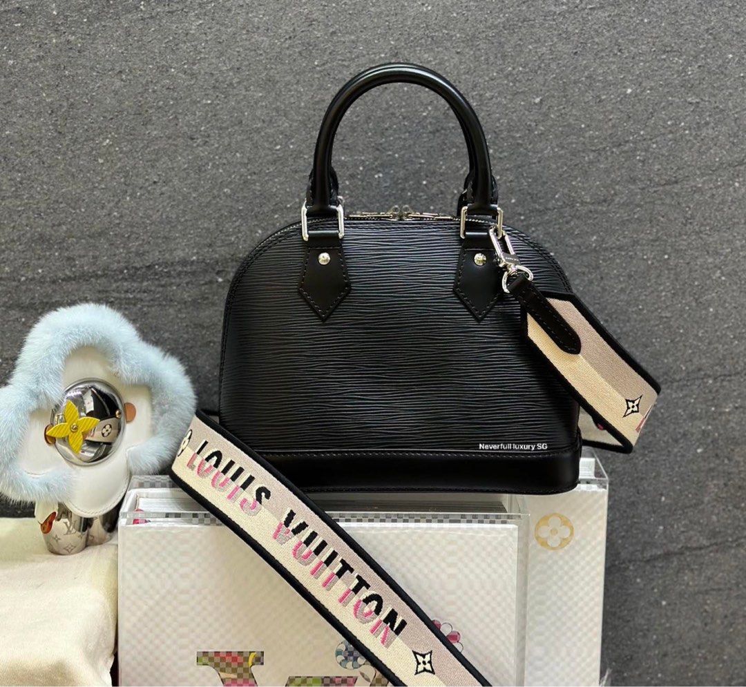 LV Alma BB Epi Leather (Noir), Luxury, Bags & Wallets on Carousell