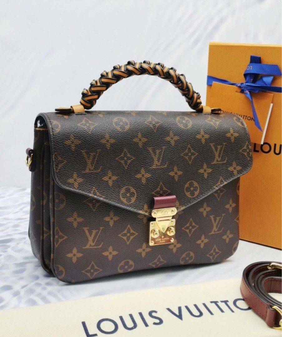 Louis Vuitton Braided Pochette Metis, Luxury, Bags & Wallets on
