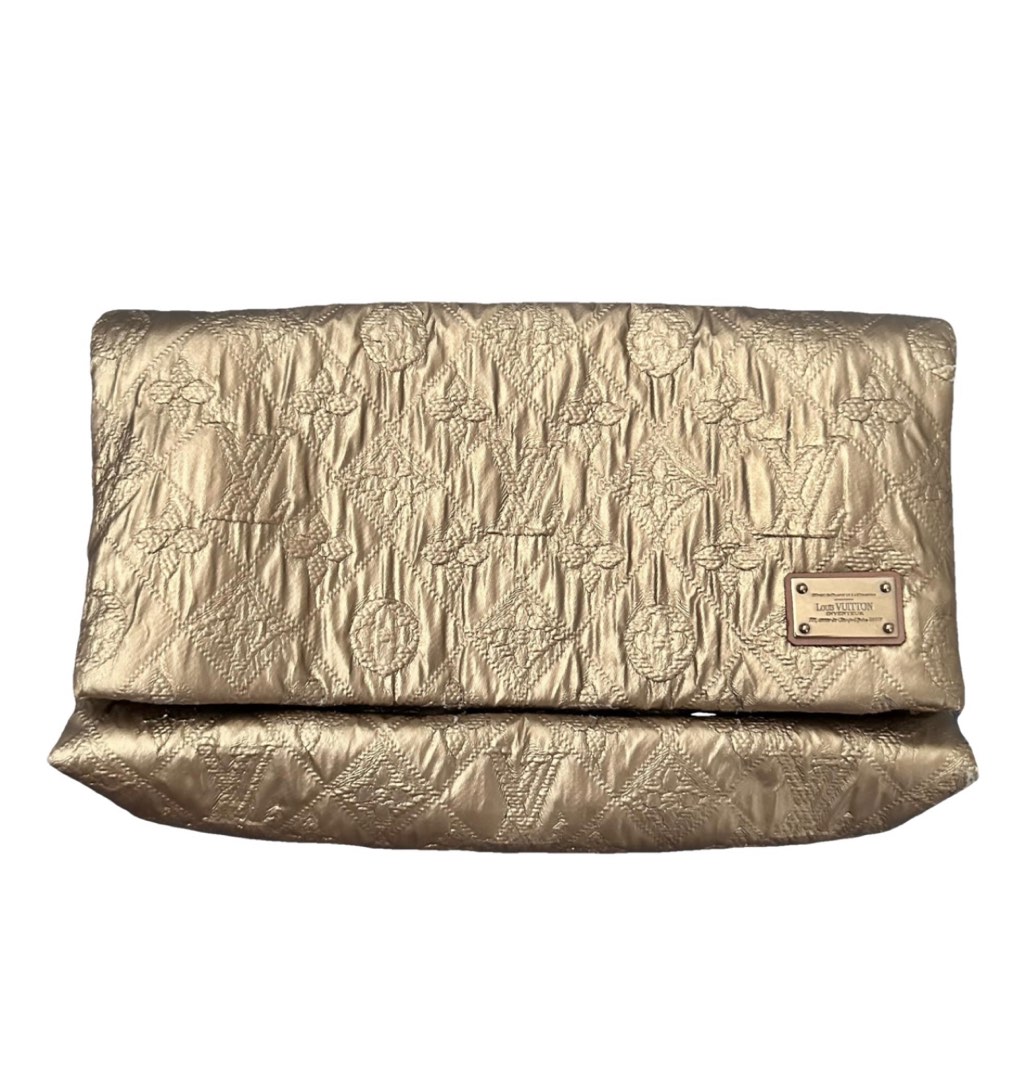 Authentic Louis Vuitton LV Gold Monogram Limelight Clutch Bag