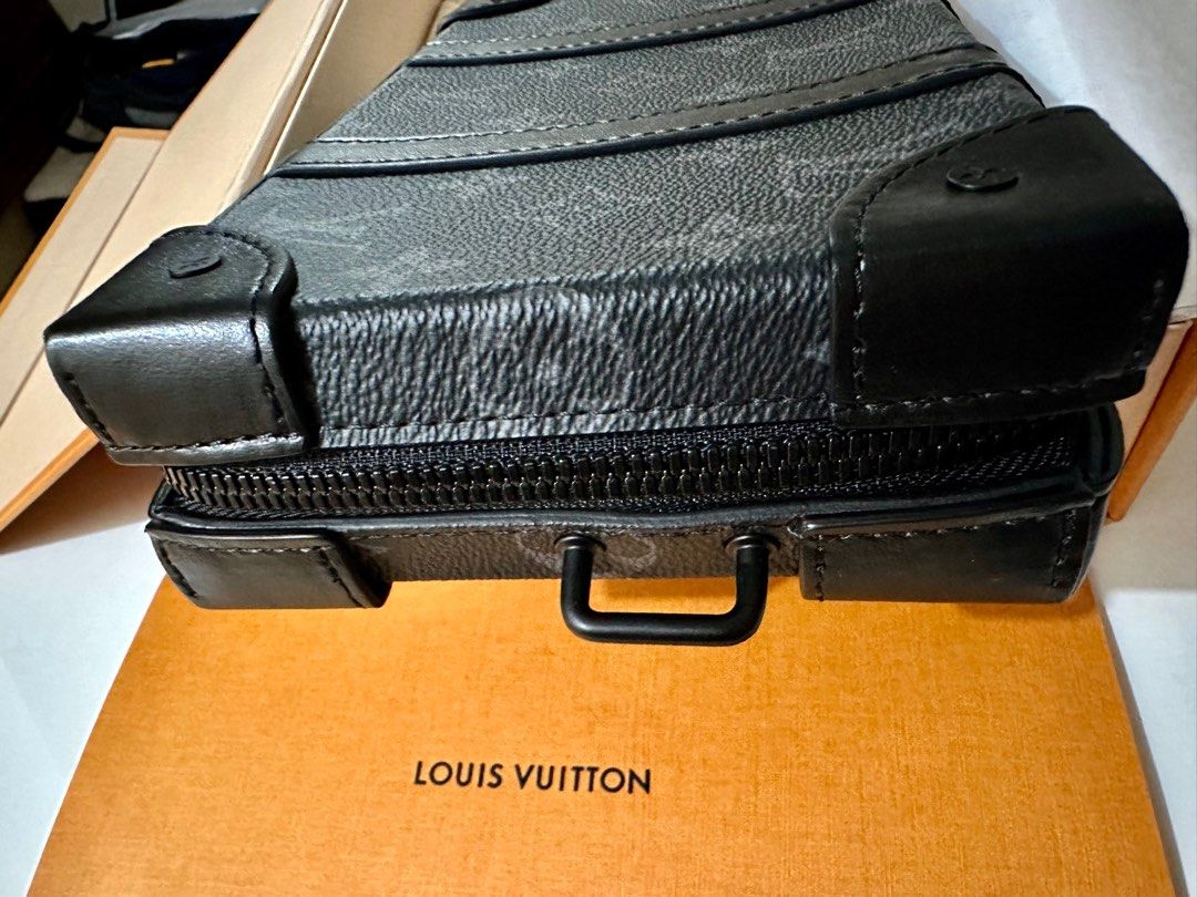 Louis Vuitton Soft Trunk Wallet Monogram Eclipse Canvas Black