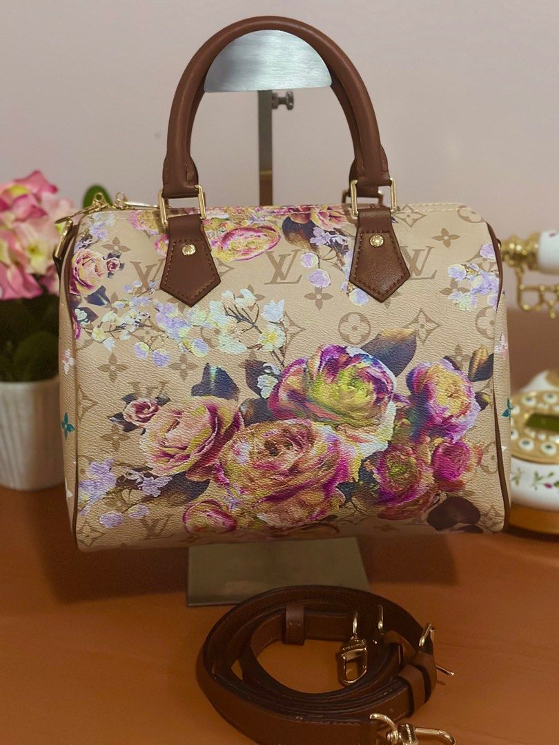 Louis Vuitton Women's Speedy Custom Painted Handbag