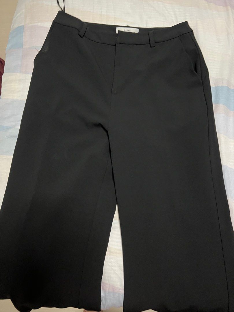 Love Bonito Pvara Regular Flare Pants Black, Women's Fashion, Bottoms ...
