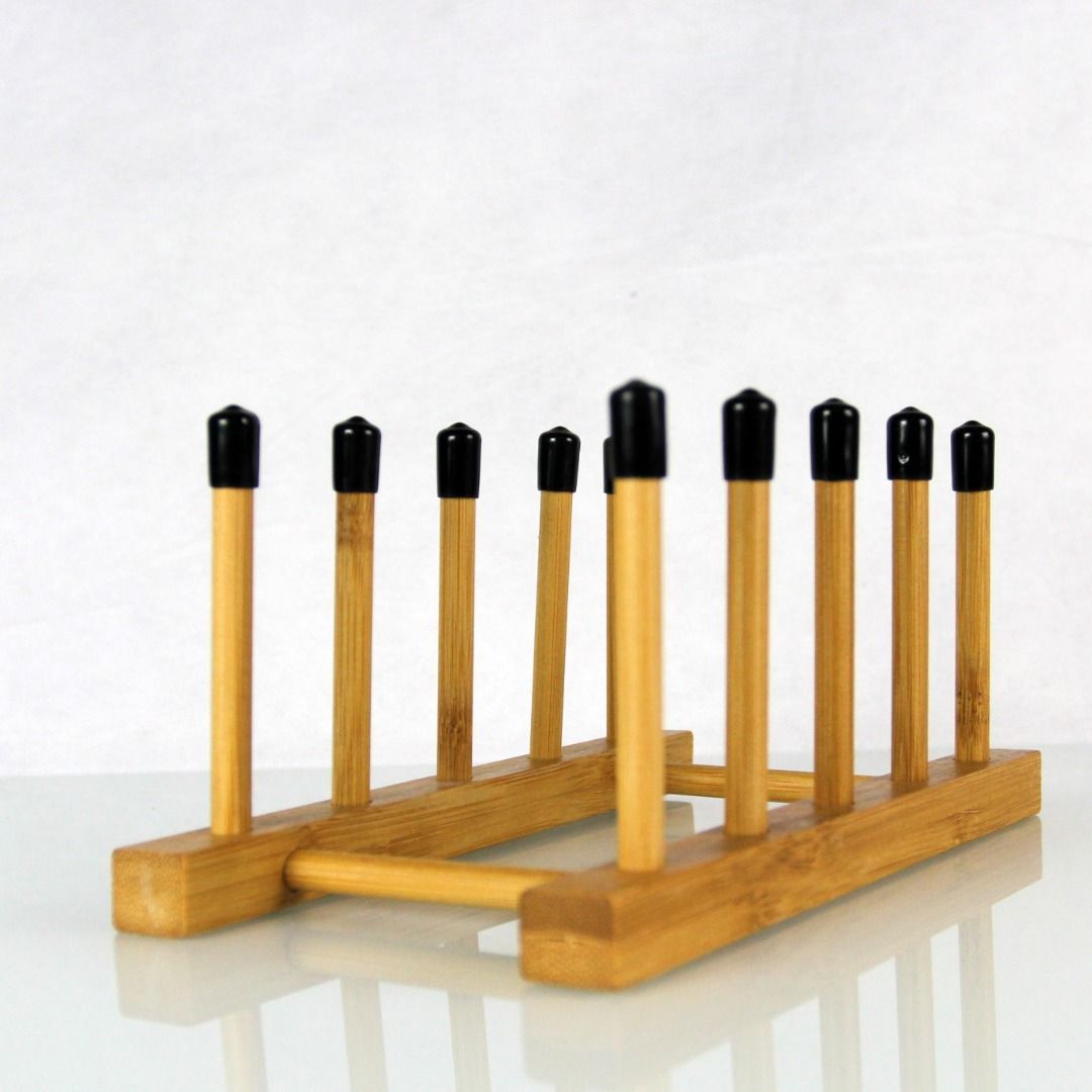 LP Vinyl Records Drying Rack Bamboo Storage Display Rack, Hobbies