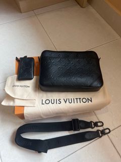 Louis Vuitton BUM BAG Monogram Eclipse Canvas FANNY HIP PACK USED 100%  AUTH. LV