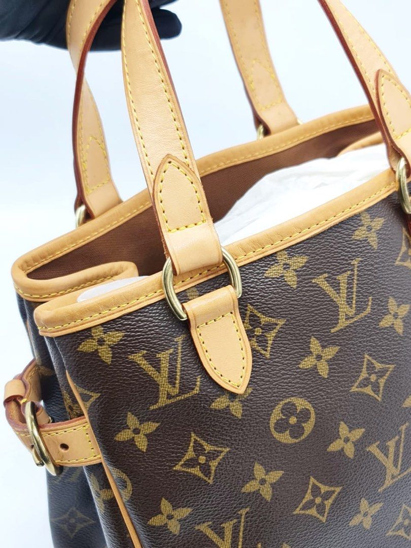L.V Monogram Canvas Batignolles Vertical PM, Luxury, Bags & Wallets on  Carousell