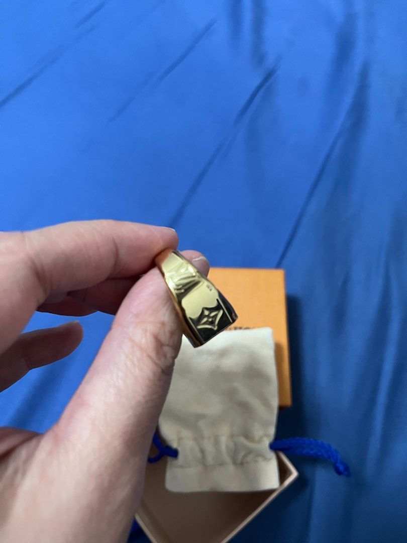Lv monogram sale signet ring