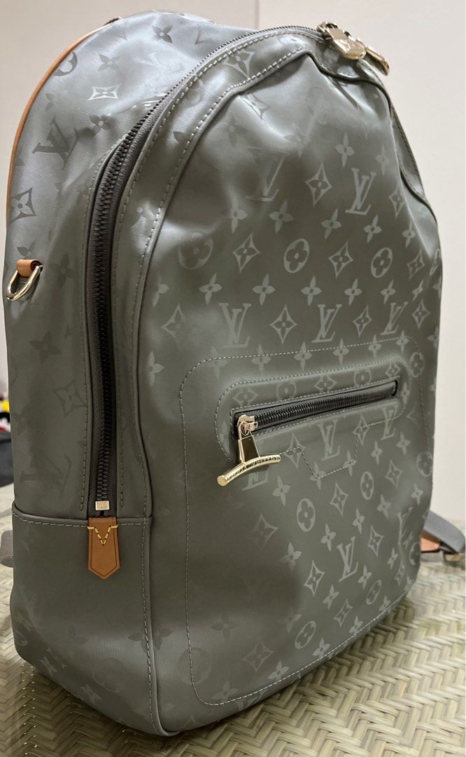 Louis Vuitton Backpack Monogram Titanium GM Grey in Titanium