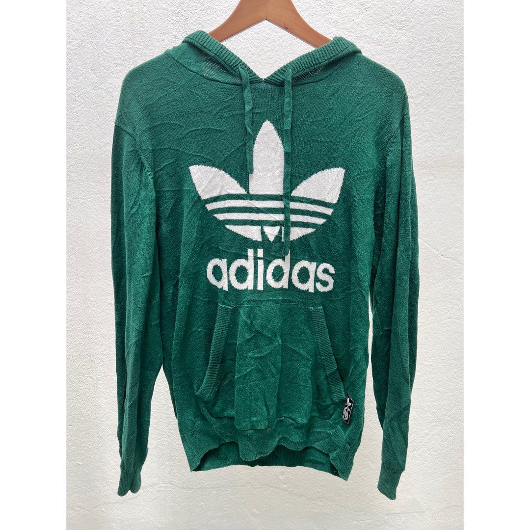 KNITTED HOODIE - Branco adidas