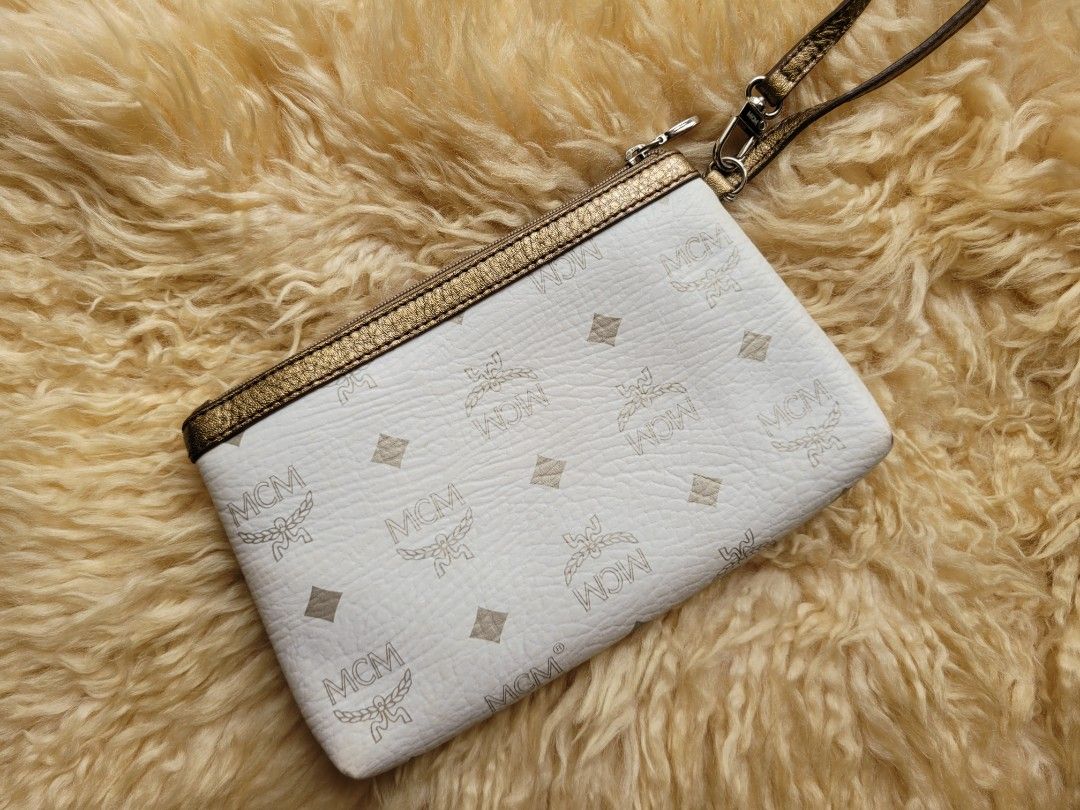 Mcm shop wristlet sale