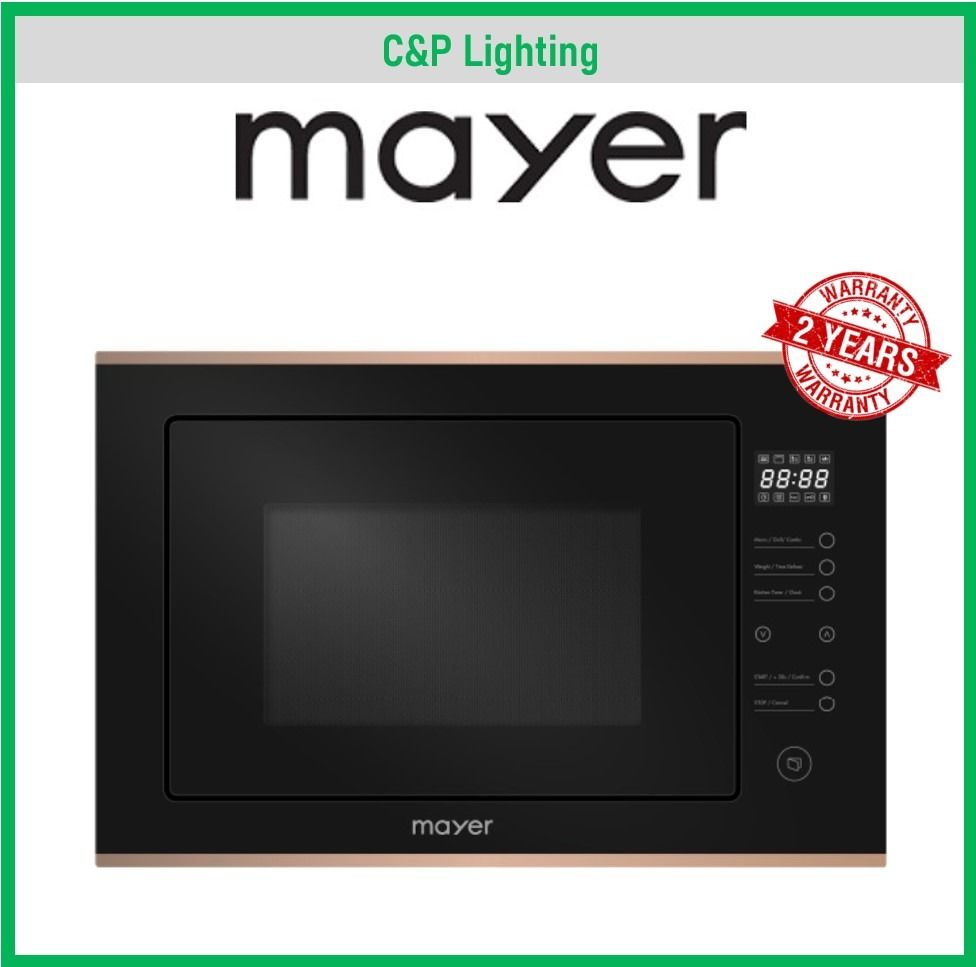 (Microwave + Oven) Mayer 25L Builtin Microwave Oven MMWG30BRG + 72L BuiltIn Combi Steam Oven