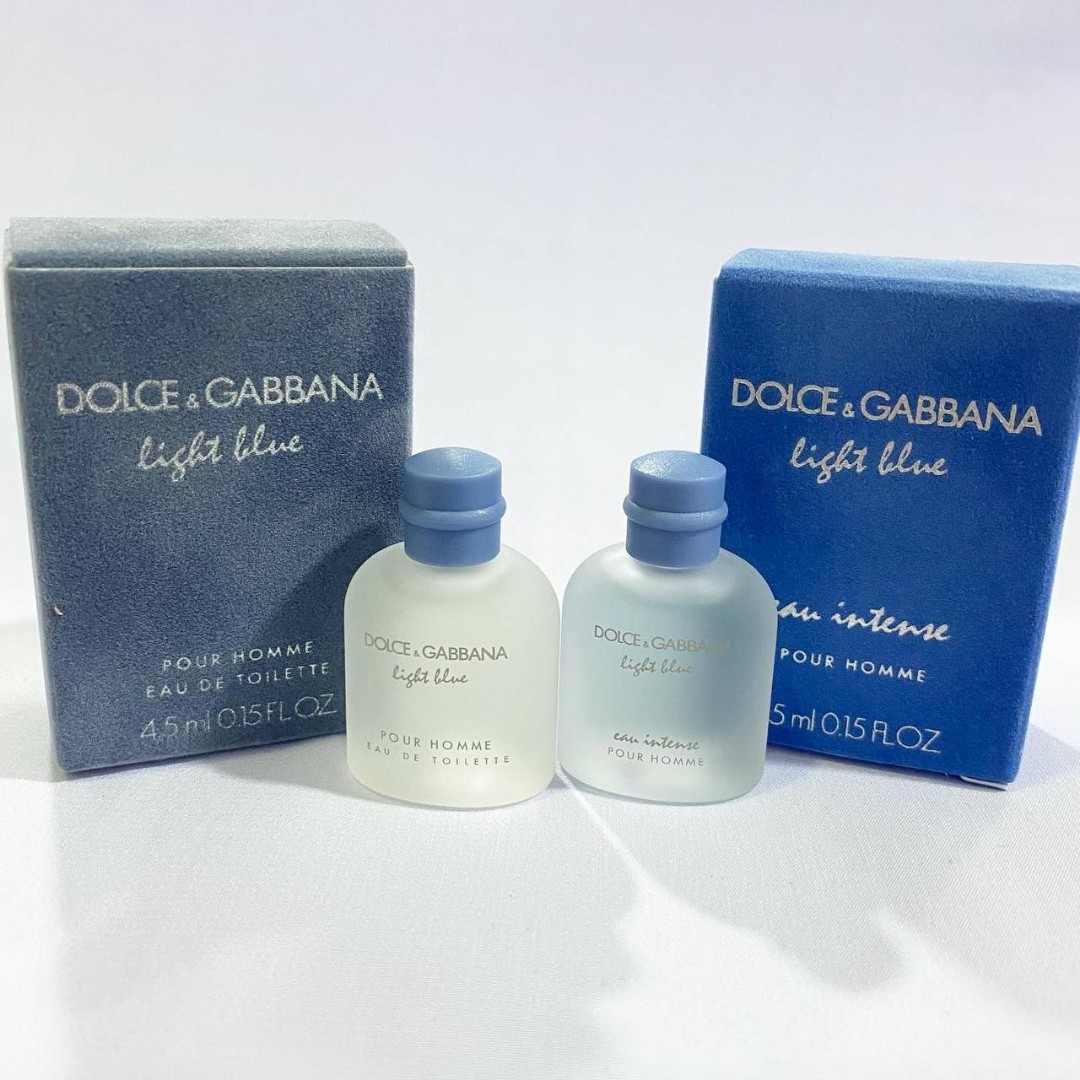  DOLCE & GABBANA LIGHT BLUE MINI 0.15 OZ EAU DE TOILETTE FOR  MEN : Beauty & Personal Care