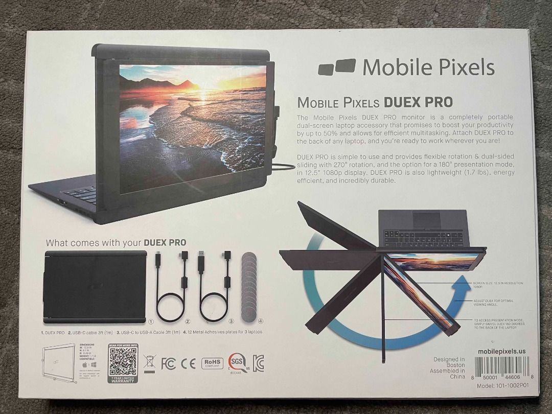 Mobile Pixels DUEX Pro Portable DualScreen Attachable Laptop Monitor