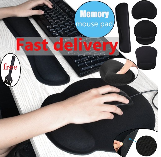 Mouse Pad Wrist Support Rest Ergonomic Mouse Pad Wireless Massage Mat