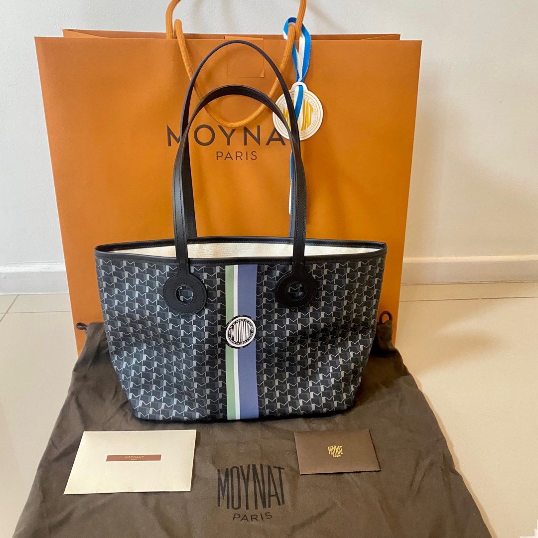 Moynat Bag Canvas Tote Bag Carbon Bronze With Dustbag Used