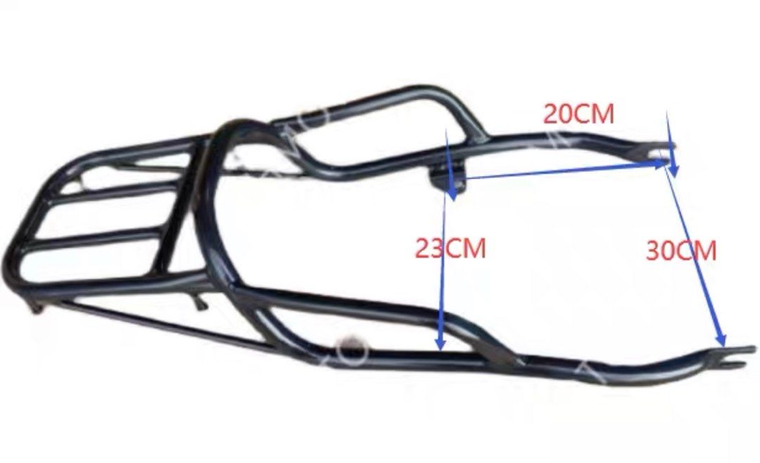 Mutt Motor top box rack, Motorcycles, Motorcycle Accessories on Carousell