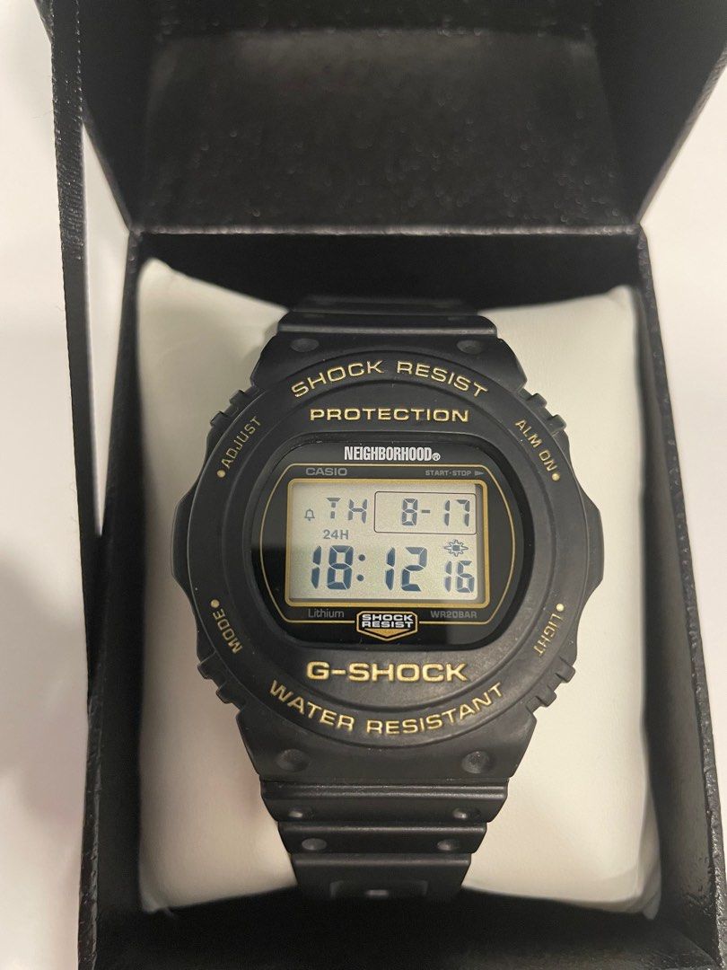 neighborhood g-shock DW5750, 男裝, 手錶及配件, 手錶- Carousell