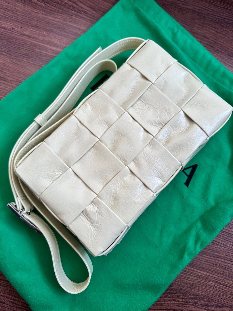 Never Used Bottega Veneta Cassette Sling Bag in Lemon Yellow