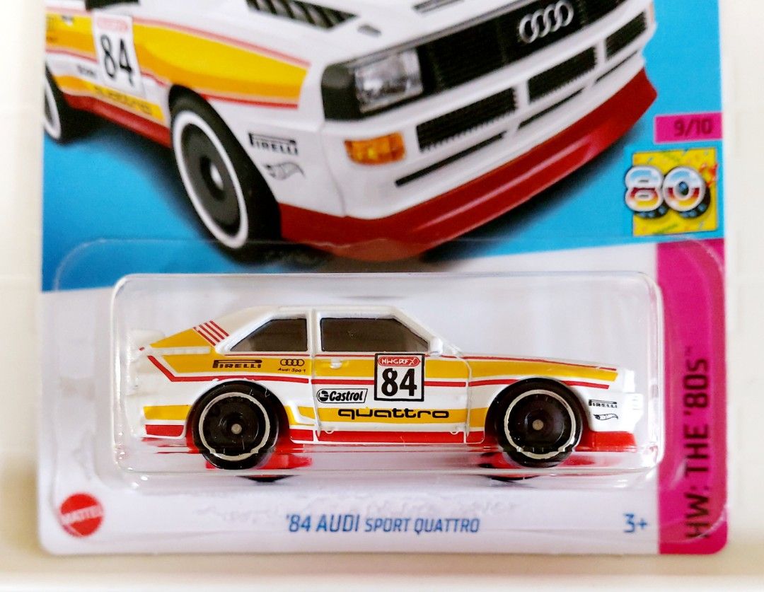 Hot wheels 1984 audi sport quattro white hotsell