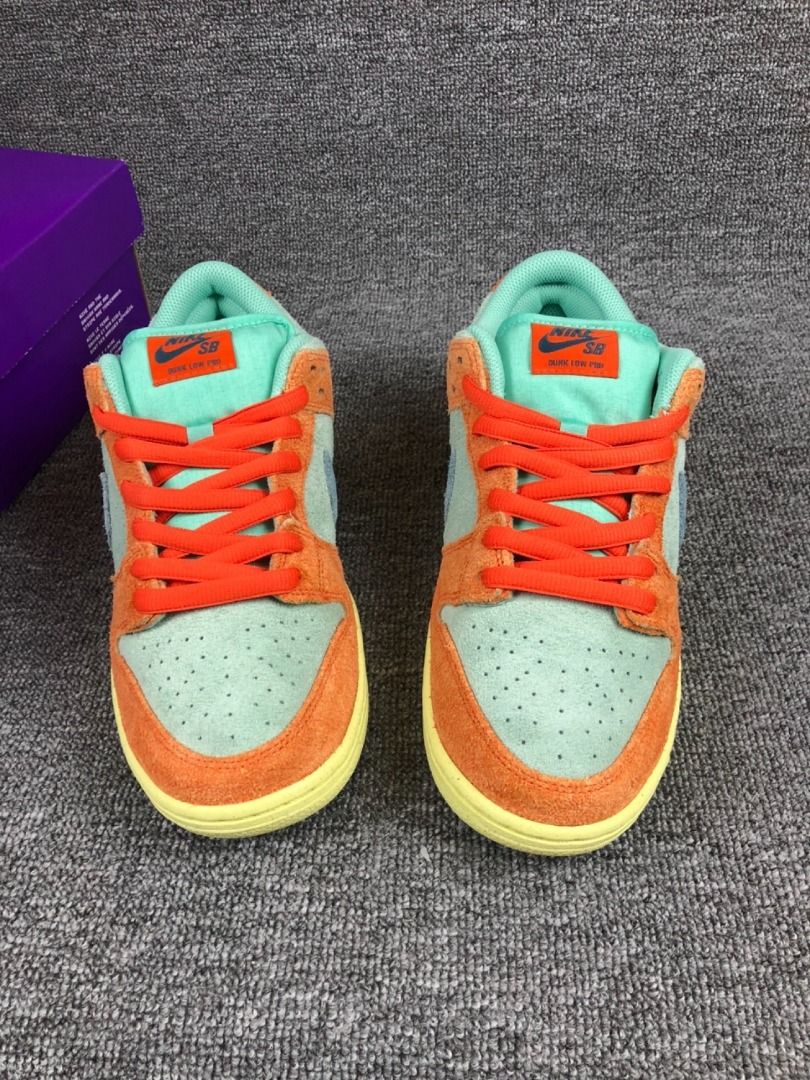 🔥橙青色】Nike Dunk SB Low “Orange and Emerald Rise” 板鞋橙青色