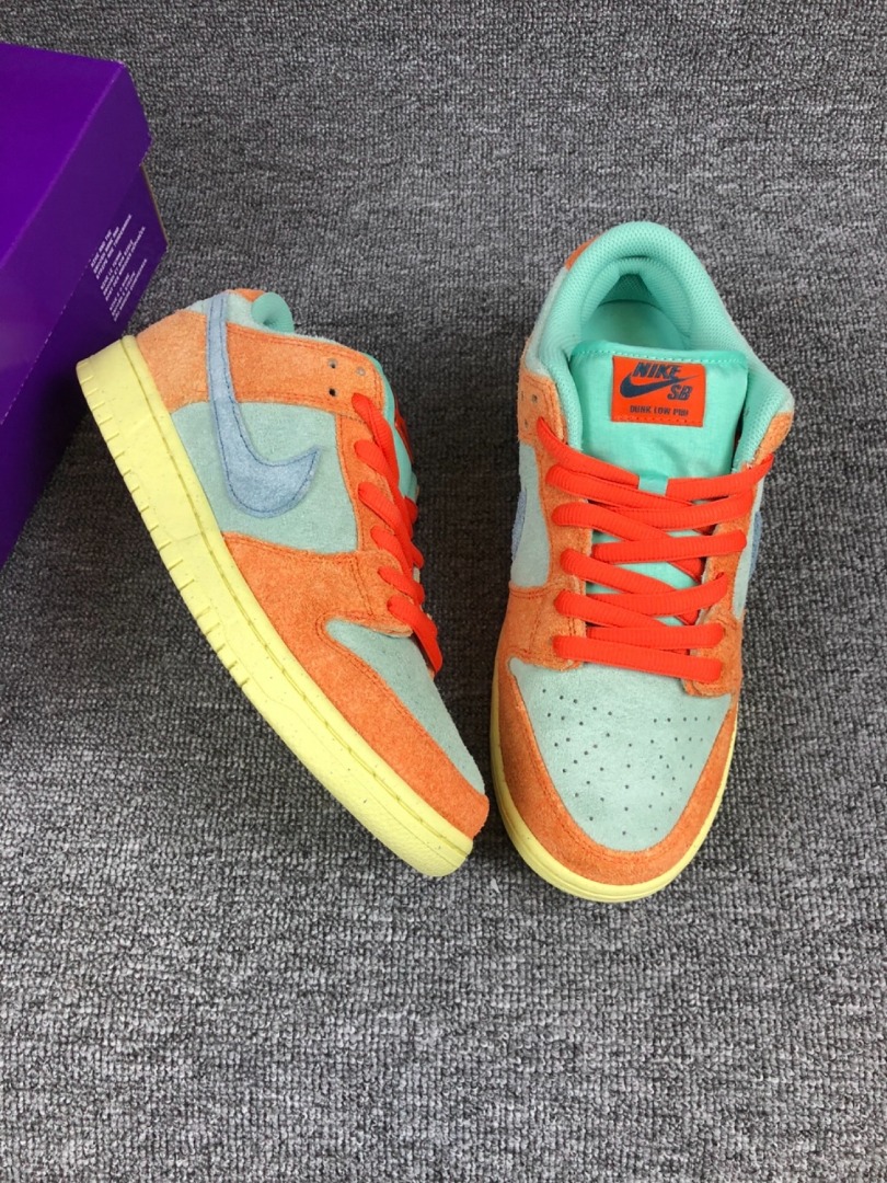 🔥橙青色】Nike Dunk SB Low “Orange and Emerald Rise” 板鞋橙青色