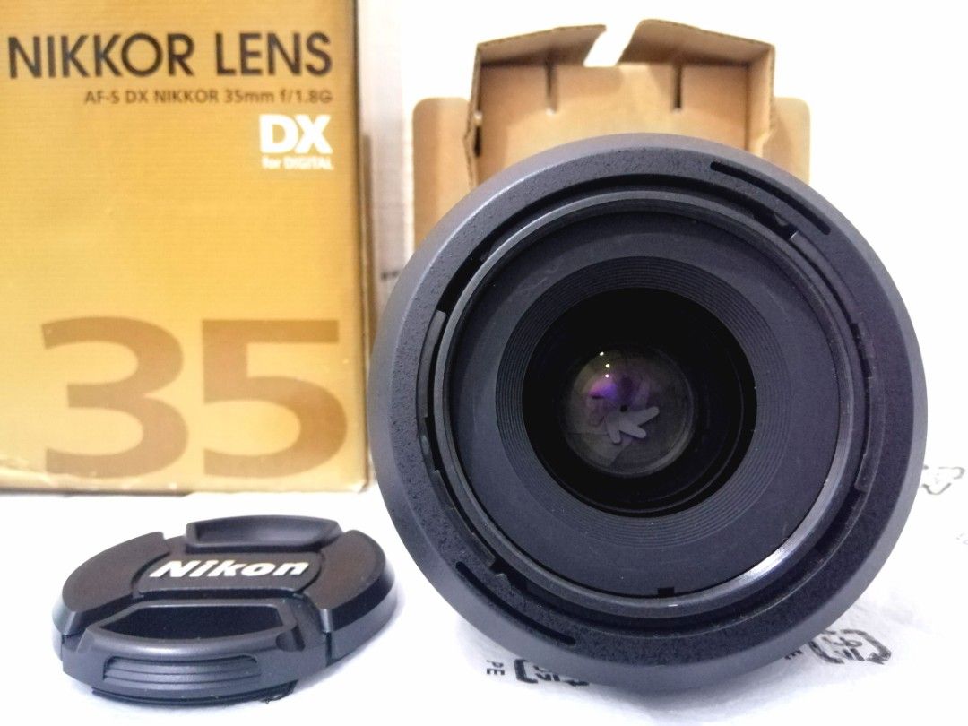 Nikon Lens 35mm Original. [AF-S DX NIKKOR 35mm f/1.8G]. DX for
