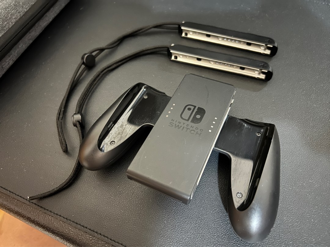 Nintendo Joycon Grip & Wrist Strap, Video Gaming, Gaming Accessories, Controllers on Carousell