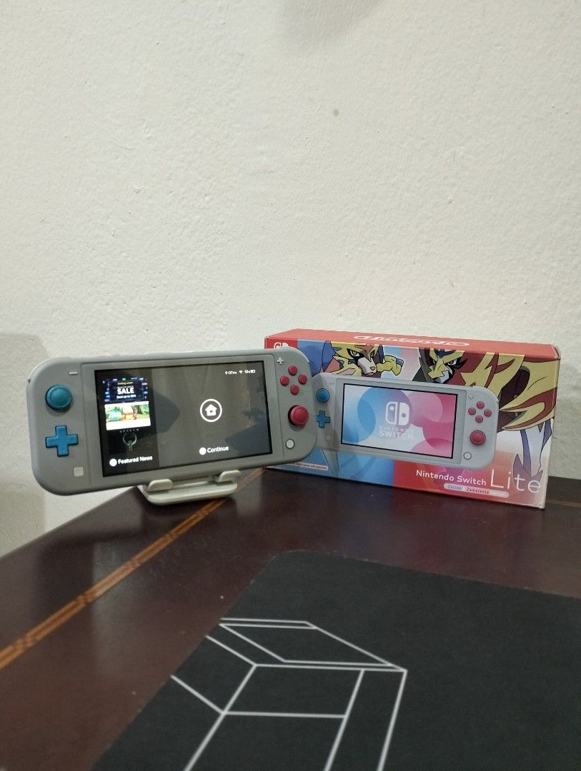 Nintendo switch lite zacian shop and zamazenta edition for sale