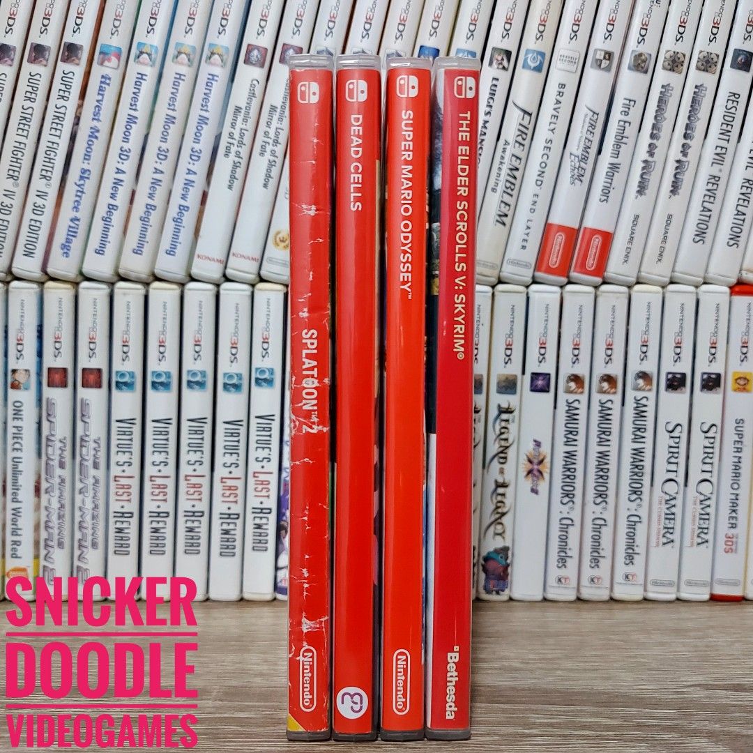 Nintendo Switch Super Mario Odyssey•Dead Cells•Splatoon•The Elder Scrolls V Skyrim (Category: Nintendo) located in Manila. Submitted by watchesvideogamestoys (Listing ID 1249526190, Image 1). Description: 🥳 FOR SALE 🥳 Nintendo Switch Games: • Super Mario Odyssey - 2199 • Dead Cells - 1299 • Splatoon 2 - 1499 • The Elder Scrolls V Skyrim - 2299 - Games are in good working condition - Guaranteed working and tested - Comes with original case, cove