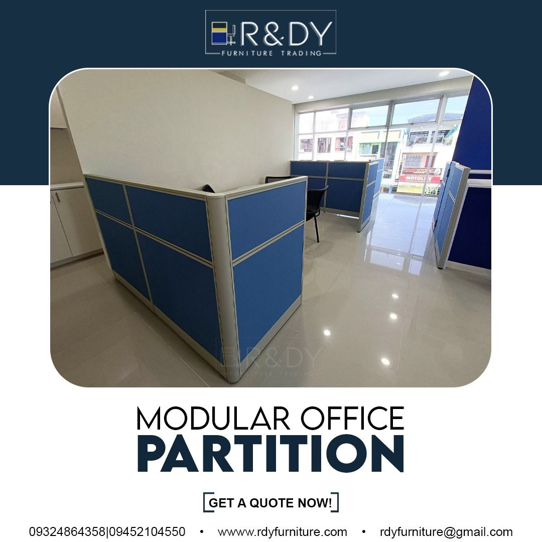 Office Partition, Office Table, Office Chair, Panel Partition on Carousell