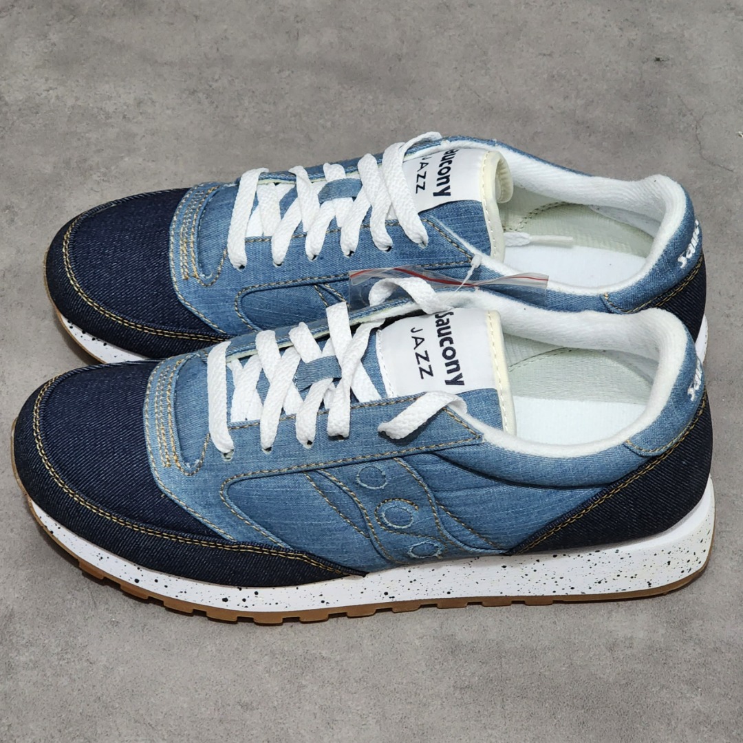 ORIGINAL Saucony Jazz Denim with additional Shoe Laces US9 UK8