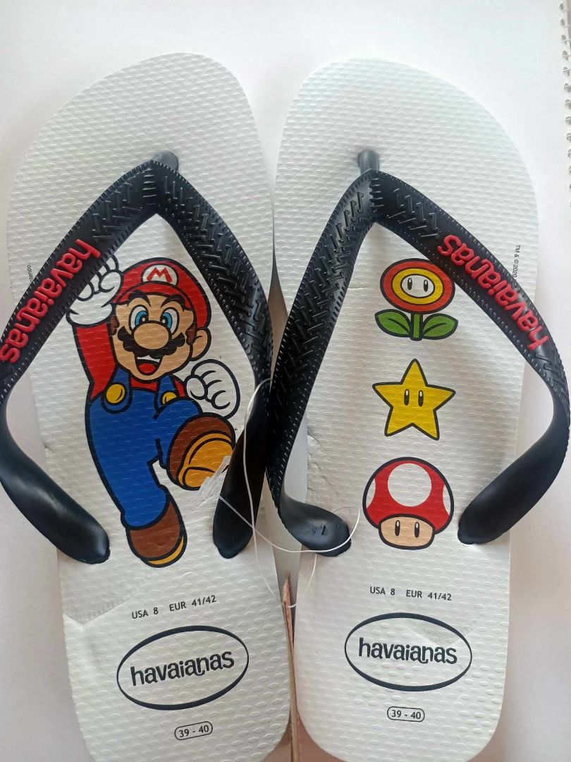 Mario bros flip flops on sale
