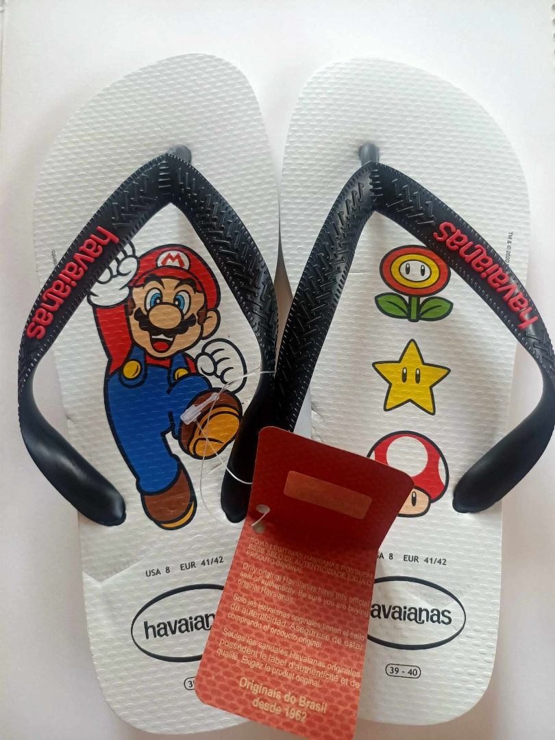 Original Havaianas Mario Bros. Flip Flops Men s Fashion Footwear