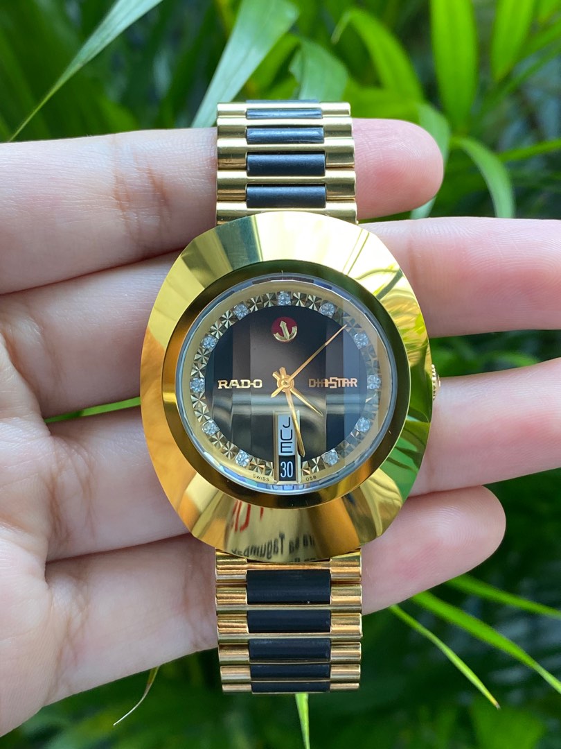 Rado watch gold and black on sale