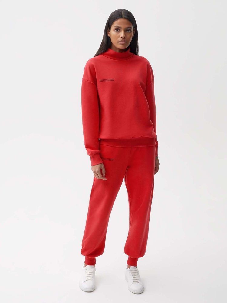 PANGAIA Cuffed Track Pants Size XS APPLE RED UNISEX, Barang