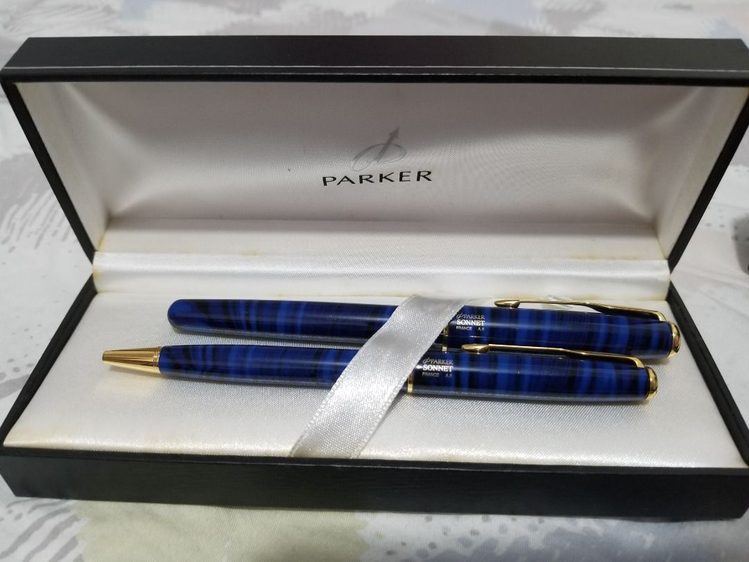 parker sonnet france fountain pen and ball pen set with ink, 興趣