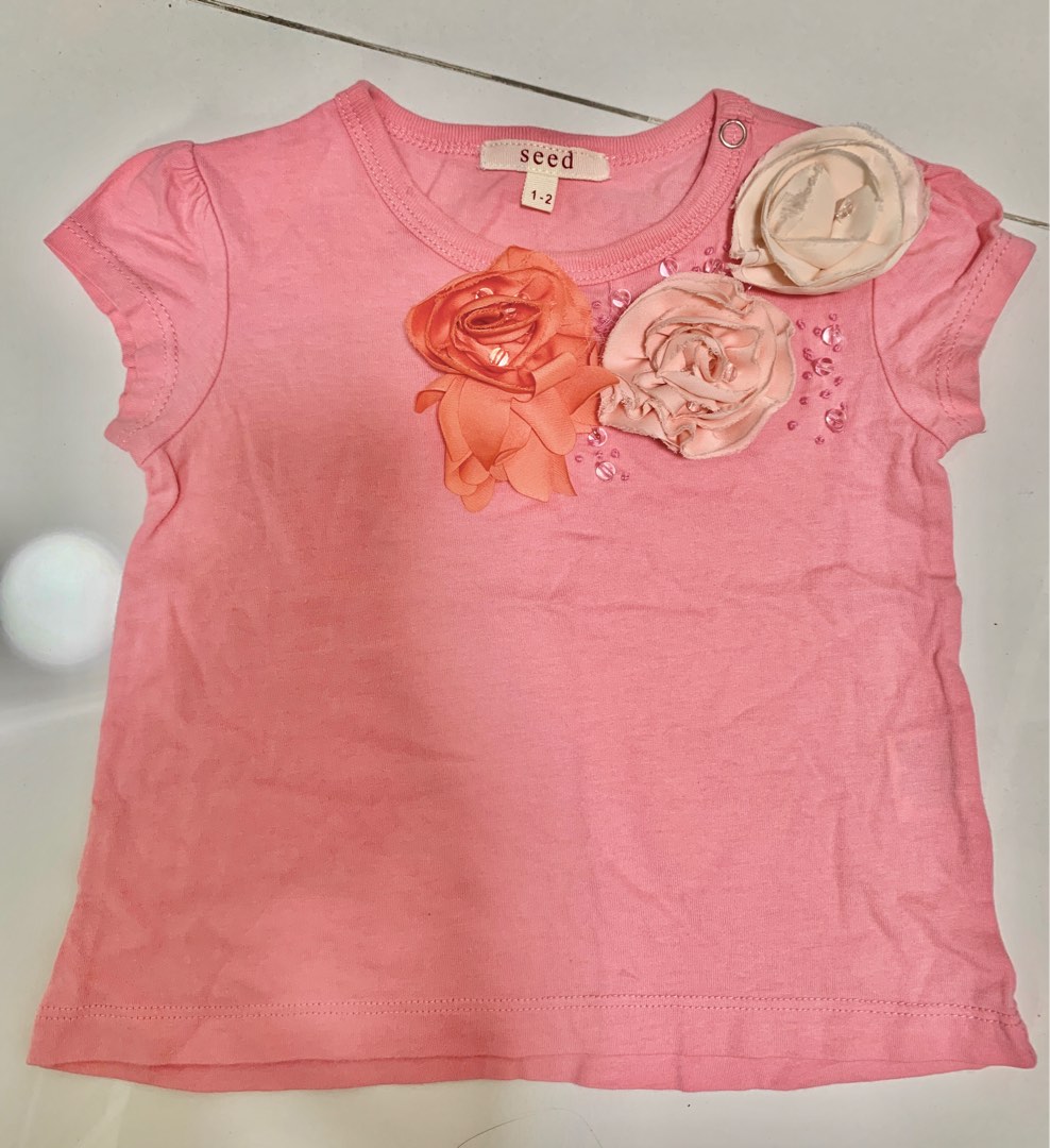 Red baby girl shirt online