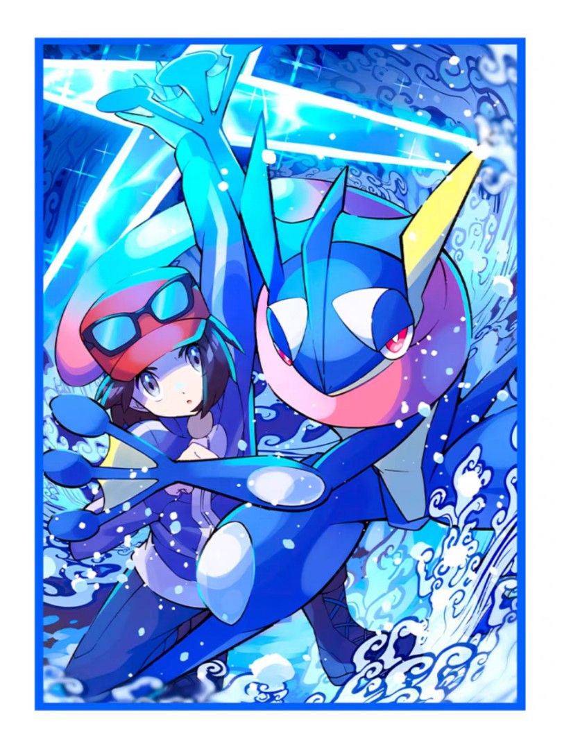greninja card sleeves Pokemon Center Original Game Sleeve Sumi-e Retsuden 64 this item 1X Pokemon Center Japan Card