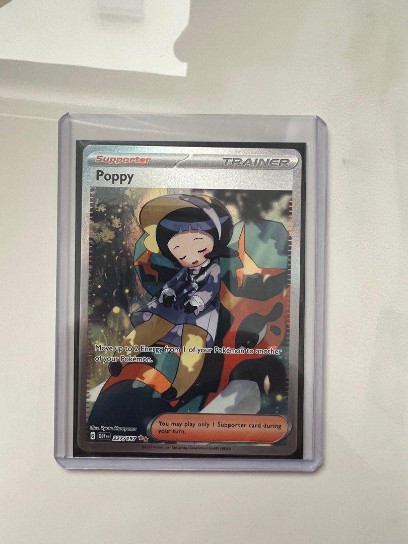 Poppy SIR 227/197 Pokémon TCG sv03 (Obsidian Flames), Hobbies